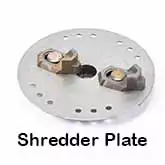 Shredder Plate in the Garbage Disposal does most of the Work