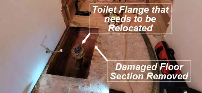 Relocating the Toilet Flange