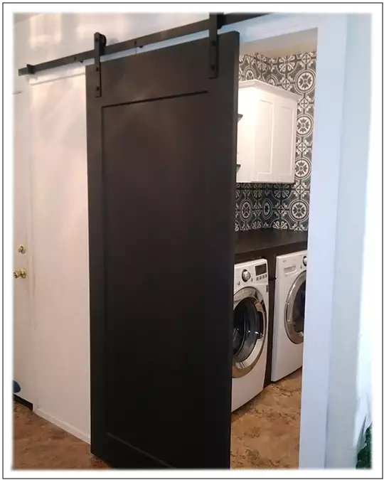 Barn Doors for the Laundry Room